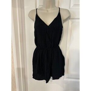 Black Romper w Pockets - 4